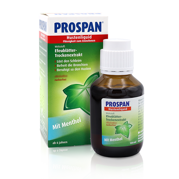 Prospan Hustenliquid in der Flasche