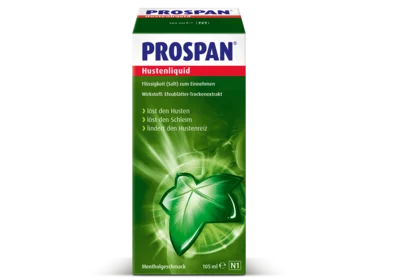 Prospan Hustenliquid hilft dabei festsitzenden Schleim zu lösen.